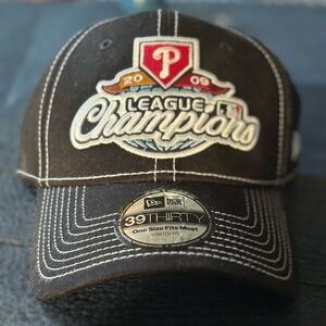 2009 PHILADELPHIA PHILLIES NL CHAMPS NEW ERA HAT - NEW NEVER WORN